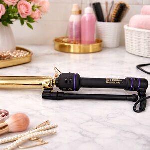 Hot Tools Professional 1" Gold Marcel Hair Curling Iron #1108 Salon Beauty Pro